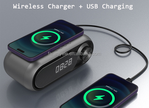 <span class=keywords><strong>Chargeur</strong></span> sans fil 15W, haut-parleur Bluetooth, réveil LED avec <span class=keywords><strong>radio</strong></span> FM intégrée et bruit blanc - Product Image 4