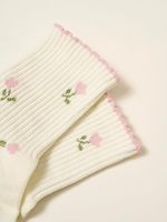 Chaussettes de yoga et de Pilates pour femmes POPSOX, respirantes, tricotées, antidérapantes, brodées, mignonnes, personnalisées, de compression, pour la vente en gros