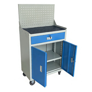 Armoire à outils mobile robuste en fer, 1 tiroir, 2 portes, capacité <span class=keywords><strong>de</strong></span> charge 300 kg, <span class=keywords><strong>pour</strong></span> ateliers, <span class=keywords><strong>garage</strong></span>, <span class=keywords><strong>chariot</strong></span> à outils, fabrication OEM/ODM/OBM - Product Image 1