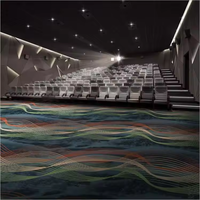 Moquette de luxe pour salle de réception de mariage imprimée en 3D, hôtel 5 étoiles, hall d'entrée, mur à mur, chambre royale, moquette Axminster commerciale, casino