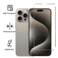 4 Buah Pelindung Layar Kaca Tempered HD untuk iPhone 11 12 13 14 15 16 17 Pro 13 14 15 16 17 Pro Max 17 Air 16e 14 15 16 Plus