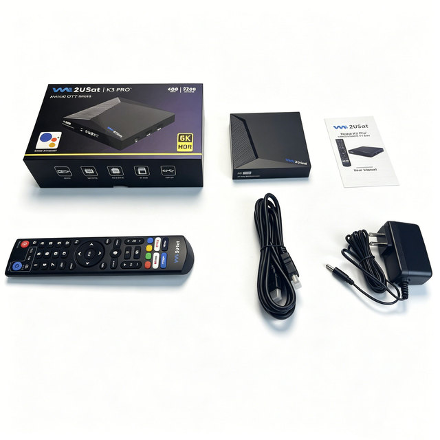 We2ust K3 PRO+ Android 12.0 TV Box H618 Quad-core 4K UHD Smart Box 4G 32G WiFi6 1000M LAN BT5.0 VP9 Support US Market