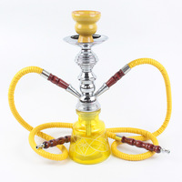 Ensemble de chicha arabe moderne minimaliste transfrontalier complet avec tiges doubles et simples en métal ; Tuyau à chicha très vendu