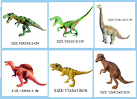 Boîte cadeau portable en PVC pour jouets modèles d'animaux dinosaures pour enfants, ensemble de jeu d'imitation DIY