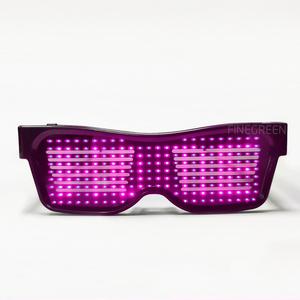Gafas LED Recargables con Mensajes Personalizables por Aplicación para Diwali, Ramadán, Graduación, San Valentín, Acción <span class=keywords><strong>de</strong></span> <span class=keywords><strong>Gracias</strong></span> - Product Image 3
