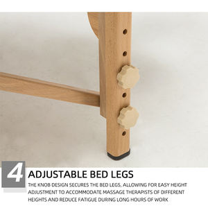 เตียงนวดเสริมสวยแบบพกพา ปรับความสูงได้ พร้อมช่องสำหรับใบหน้า สำหรับร้านเสริมสวย สปา สตูดิโอสัก - Product Image 3