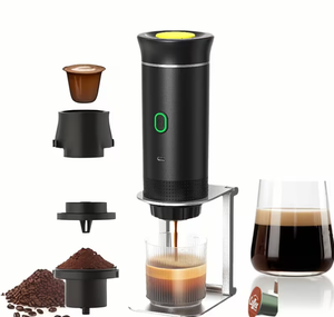เครื่องชงกาแฟเอสเพรสโซแบบพกพา 3 in 1 พร้อมขาตั้ง ชาร์จผ่าน USB ได้ พร้อมระบบทำความร้อนในตัว ขนาดกะทัดรัด เหมาะสำหรับการเดินทาง สำหรับรถบ้าน แคมป์ปิ้ง เดินป่า รับผลิตแบบ OEM - Product Image 1
