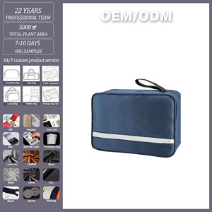 Bolsa de <span class=keywords><strong>Maquillaje</strong></span> Impermeable Personalizada con Separación para Artículos Secos y Húmedos, Organizador Plegable de 4 Secciones, Bolsa de Cosméticos Colgante para Viajes, para Hombres y Mujeres - Product Image 1