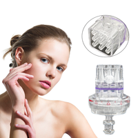 Appareil de soin du visage à haute fréquence 32g Hydra Tip avec échelle de profondeur réglable, rotation soyeuse, fonctionnement sans effort, pour usage domestique et professionnel