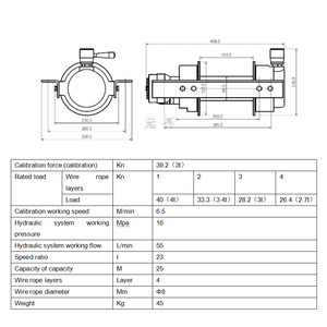 กว้านไฮดรอลิก 4 ตัน 5 ตัน 9000 ปอนด์ 11000 ปอนด์ สำหรับรถกู้ภัย พร้อมคลัตช์แบบแมนนวล สายสลิง และตะขอ - Product Image 6