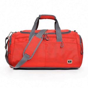 Muestra gratuita de bolsa de lona de viaje azul elegante para mujer, deportiva, de gimnasio, con estampado hecho a mano de alta calidad - Product Image 2