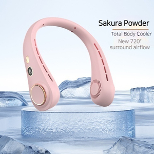 Enfriador compacto y ligero para exteriores, práctico ventilador de ángulo ajustable, ventilador plegable Turbo, recargable, velocidad de trabajo silencioso - Product Image 3