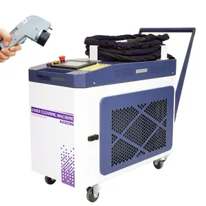 Máquina de limpeza a óleo para pintura de poeira, máquina portátil de remoção de ferrugem a laser 1000w 3000w, rápida remoção de poeira