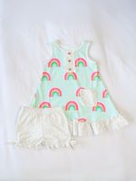 Robe en soie de lait pour bébé fille, imprimée, en maille blanche avec motifs