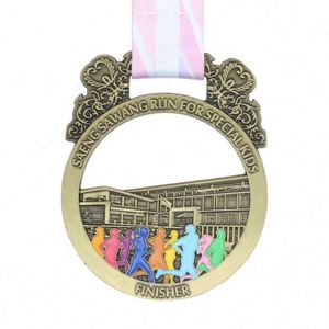 Medalla Deportiva de Maratón 3D de Metal con Color Personalizado de Fábrica - Product Image 3