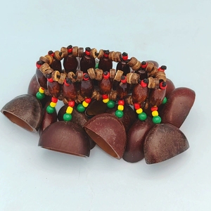 Wholesale Natural Open Dried <b>Seed</b> Pod Bracelet Hand Bell African Ethnic Folk Percussion Instrument Latin Dance Stage Accessory - Product Image 3