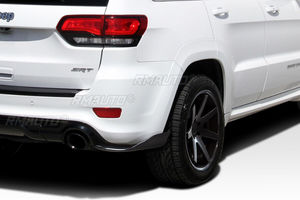 ชุดแต่งมุมกันชนหลังคู่หนึ่งสำหรับรถจี๊ป แกรนด์เชอโรกี SRT SRT8 WK2 ปี 2011-2022 พร้อมสปลิตเตอร์ แอร์โรน ดิฟฟิวเซอร์ สปอยเลอร์ลิป สีดำเงา - Product Image 6