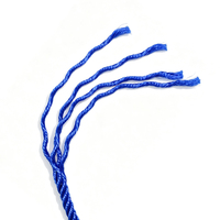 Corde en polyéthylène monofilament PE à 4 brins de couleur bleu vif, spécialement conçue pour les flotteurs de pêche et d'aquaculture en eau de mer
