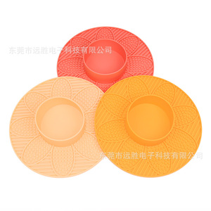 Bol en silicone multifonctionnel pour animaux de compagnie, tapis de léchage à alimentation lente pour chiens, design arrondi de grande taille 320x320x58mm - Product Image 2