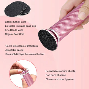 Yumely 2024 Professional Electric Aluminum Alloy Portable Foot <strong>File</strong> Pedicure Callus Remover <strong>Heel</strong> Polisher Dead Skin Grinder for - Product Image 5