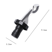 Bouchon verseur en silicone et acier inoxydable pour bouteille de vin, réutilisable, anti-fuite, économiseur de vin, outil multifonctionnel pour bar à domicile