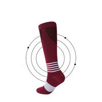 Chaussettes de compression sportives, chaussettes mi-mollet pour jeunes, respirantes et élastiques, pour le football, le fitness et l'hiver