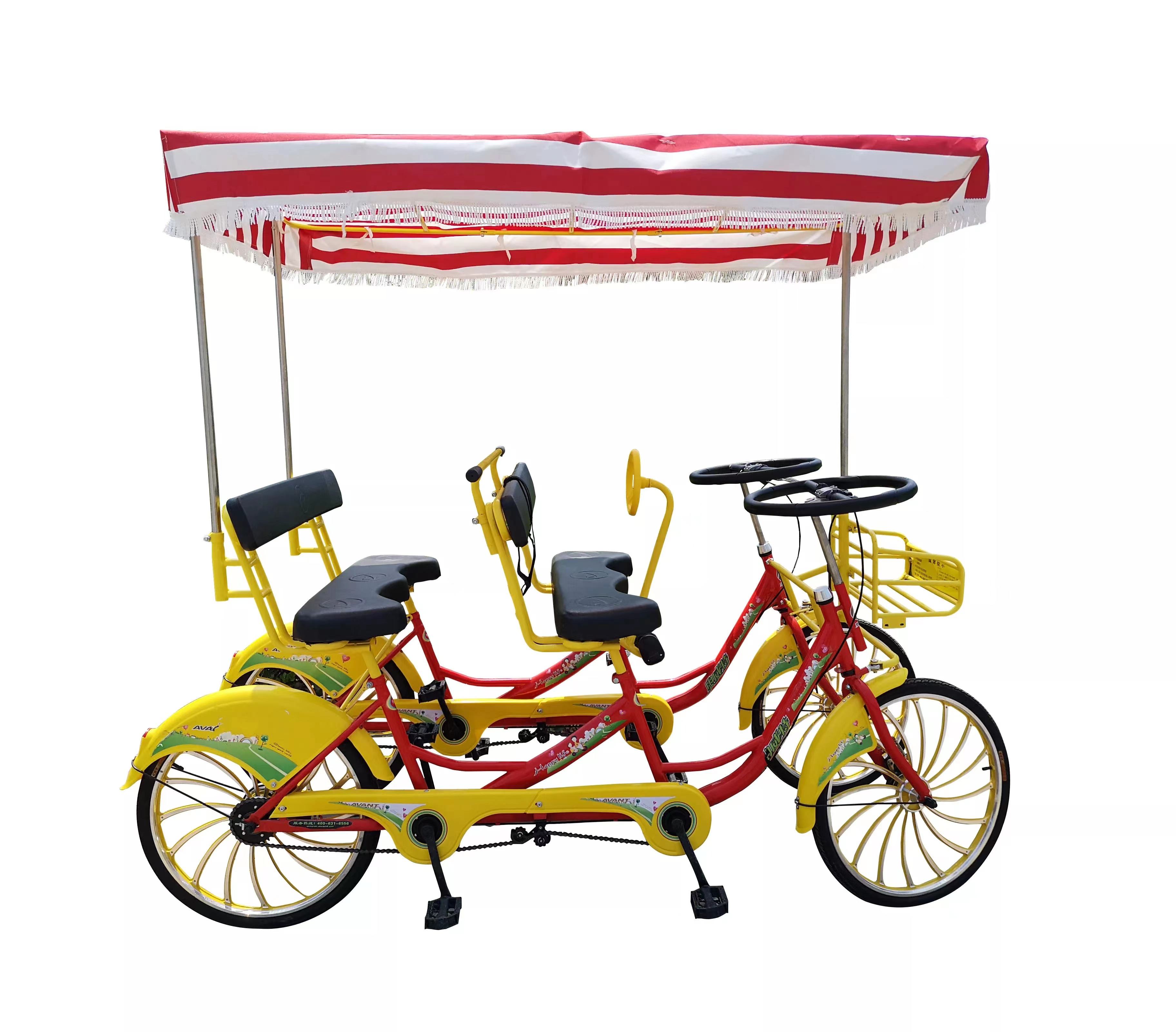 Wholesale Multi Person Tandem Bike 7-Speed Transmission System