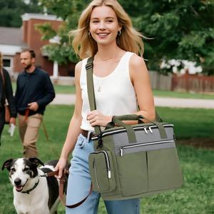 Bolsa de Viaje <span class=keywords><strong>para</strong></span> Perros, Juego de 7 Piezas, Poliéster Impermeable, 2 Recipientes <span class=keywords><strong>para</strong></span> Comida, Tazón Plegable, Tapete <span class=keywords><strong>para</strong></span> Alimentar, Bolsa <span class=keywords><strong>para</strong></span> Premios, <span class=keywords><strong>para</strong></span> Campamentos y Viajes <span class=keywords><strong>en</strong></span> Auto - Product Image 6