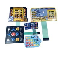China Factory Price MBR Brand DIY Keypad Keyboard Instrument Cluster Faceplates Membrane Switch Keypad Graphic Overlay for