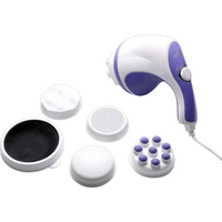 Marteau de massage électrique anti-cellulite pour le corps entier, vente chaude 2025, massage amincissant, vibro, 4 têtes de massage, minuterie