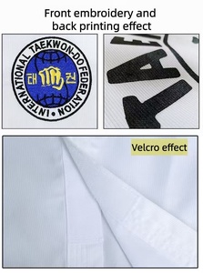 Pantalones <span class=keywords><strong>de</strong></span> <span class=keywords><strong>Uniforme</strong></span> <span class=keywords><strong>de</strong></span> <span class=keywords><strong>Taekwondo</strong></span> ITF Quteng, Material Ligero Acanalado, <span class=keywords><strong>Uniforme</strong></span> <span class=keywords><strong>de</strong></span> Entrenamiento Unisex para <span class=keywords><strong>Taekwondo</strong></span> ITF - Product Image 3
