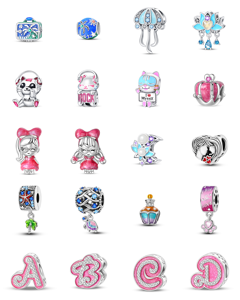 Colgante <span class=keywords><strong>de</strong></span> Corazón Rosa con Circones y Cuentas <span class=keywords><strong>de</strong></span> 26 <span class=keywords><strong>Letras</strong></span>, Chapado en Oro Rosa/Plata, Joyería DIY Unisex para Uso Diario - Product Image 2