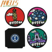 Sous-verres pour porte-gobelets de voiture en PVC souple 3D gaufré de 2,75 pouces, antidérapants, universels pour accessoires de voiture