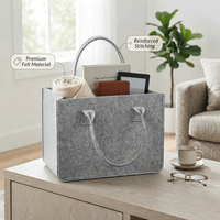 Sac fourre-tout en feutre multifonctionnel, portable, grande capacité, géométrique, personnalisable, pochette de rangement, voyage, tendance, durable