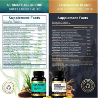 Combo Superalimentaire : Capsules de Shilajit Bio – Complément Premium pour l'Immunité et l'Énergie chez l'Adulte – Durée de Conservation de 24 Mois