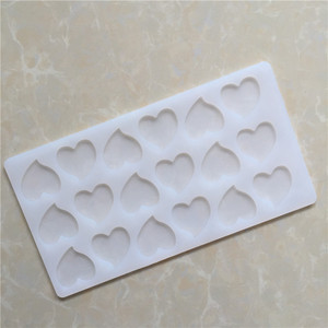 Decoración de corazón de azafrán, herramientas de Fondant, moldes de pastel de silicona para regalo de San Valentín, modelado de Chocolate, OEM/ODM, bienvenida - Product Image 3