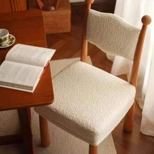 Set sedia <span class=keywords><strong>da</strong></span> <span class=keywords><strong>pranzo</strong></span> con gambe in legno, tessuto in velluto rosa, sedie con schienale alto in Cashmere <span class=keywords><strong>per</strong></span> sala <span class=keywords><strong>da</strong></span> <span class=keywords><strong>pranzo</strong></span> casa - Product Image 2