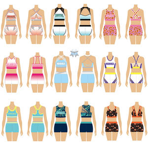 Costumes d'acclamation de <span class=keywords><strong>style</strong></span> de mode Conception libre Vos uniformes de pom-pom girl de <span class=keywords><strong>style</strong></span> acceptent tous les uniformes - Product Image 5