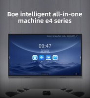 Интерактивная доска BOE E4 65/75/86 дюймов 4K |   Мультитач-панель |   OEM ODM с возможностью индивидуальной настройки для использования на конференциях и в образовательных целях