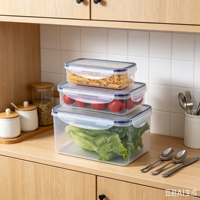 Boîtes alimentaires avec couvercles hermétiques, boîtes en plastique transparentes, compatibles micro-ondes et congélateur, idéales pour les légumes, les fruits et les aliments secs