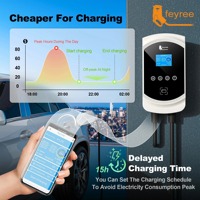 Pengisi Daya Mobil Listrik Feyree DLB Tipe 1 Wallbox 7kW, Kabel Pengisian Daya EV 5M, 1 Fasa dengan WiFi, Kartu RFID, Pengisi Daya EV Cepat