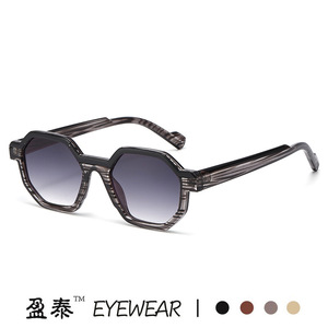 Yingtai Eyewear Polygonal <b>Sunglasses</b> PC Frame UV400 Protection Unisex Style - Product Image 2