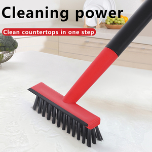Cepillo de Limpieza Multifuncional 2 en 1 para Cocina, Cepillo de Fregado de PP con Mango Largo para Vidrio y Cocinas - Product Image 2