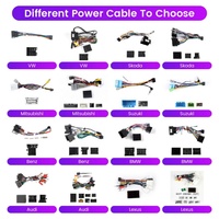 Faisceau de câblage automobile 16 broches pour autoradio Android, câble d'alimentation amplifié avec boîtier Canbus, antenne 4G et antenne GPS