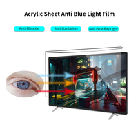 Hängender Blendschutz für Fernseher, Blaulichtfilter aus Acryl, TV-Bildschirmschutz