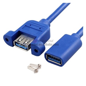 Coude inférieur supérieur gauche et droit Usb3.0 mâle à femelle rallonge oreille sangle vis trou connexion ordinateur <span class=keywords><strong>U</strong></span> disque <span class=keywords><strong>Nic</strong></span> - Product Image 6