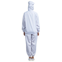 H-1107 Hanyang Clean 100% Polyester unisexe Anti-poussière uniformes de travailleur pour les bovins boeuf lait laitier volaille oeuf vin bière traitement