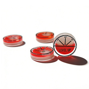 ميزان فقاعي دائري صغير "<span class=keywords><strong>LEVEL</strong></span> UP" بسائل أحمر عالي الدقة لحامل الكاميرا وأدوات الأعمال اليدوية - Product Image 1