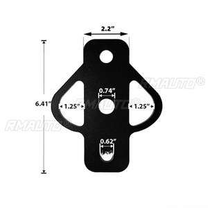 Adaptador de enganche de chasis de tres vías para tractor, carrito de golf, cortacésped, instalación de bola de remolque con pernos - Product Image 6