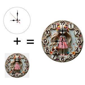 Reloj de Pared de Madera de 10 Pulgadas para Piloto con Mapa Aeronáutico Seccional - Product Image 1